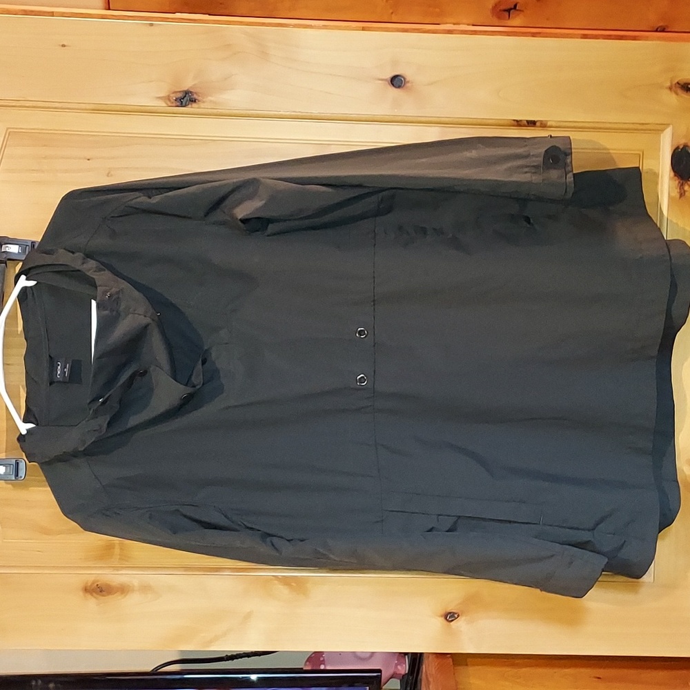 Hooded unlined nau recycled material jacket Medium